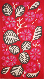 Foulard Coton Bio Equateur Rouge