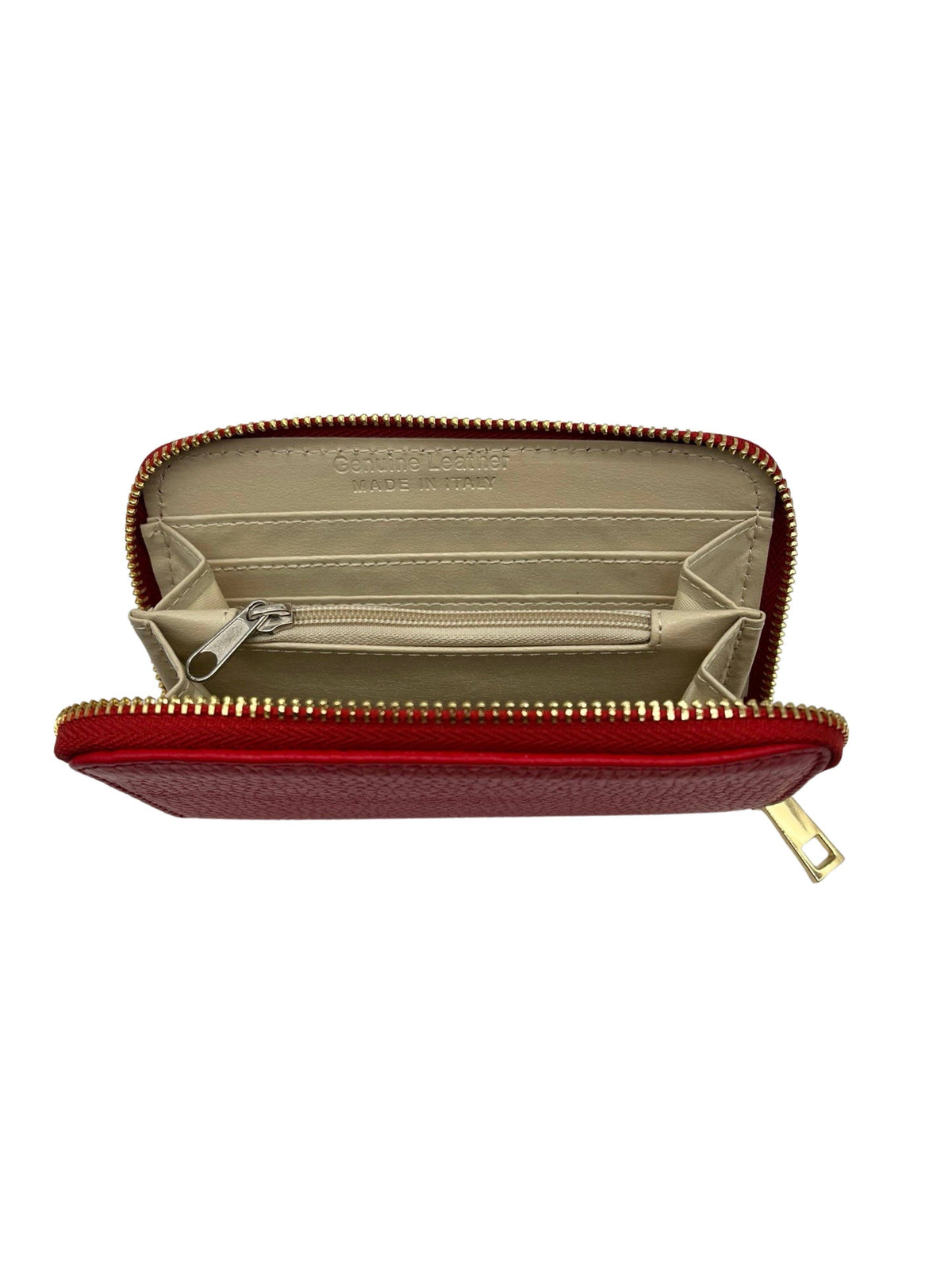 Portefeuille en cuir grainé 15 cm– Louisa Lee