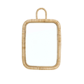 Miroir rectangulaire en rotin naturel Madam Stoltz