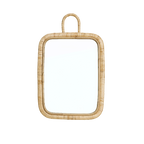 Miroir rectangulaire en rotin naturel Madam Stoltz