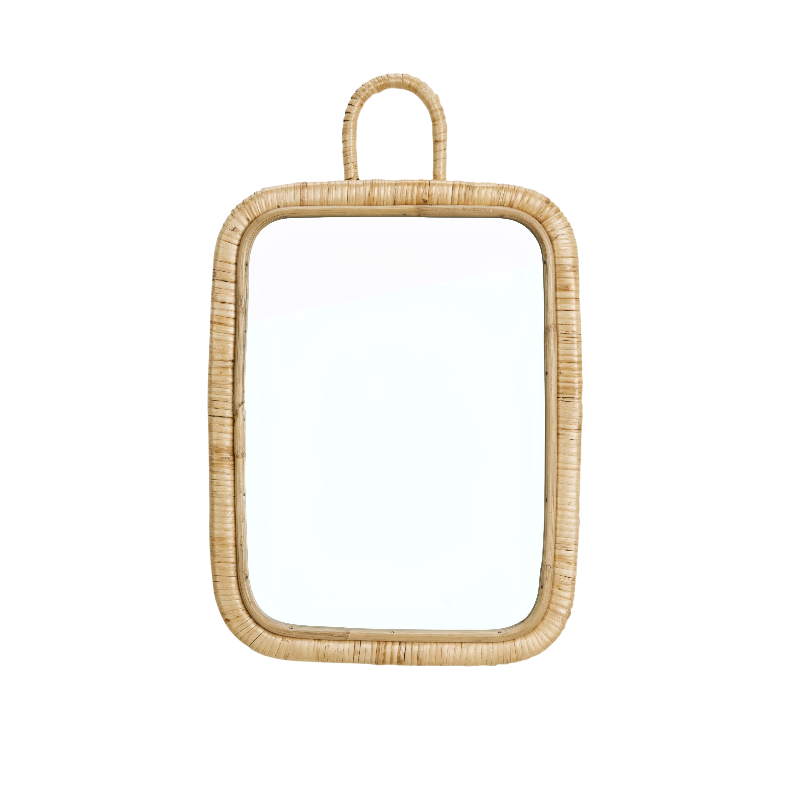 Miroir rectangulaire en rotin naturel Madam Stoltz