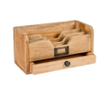 Organisateur de bureau en bois avec tiroir