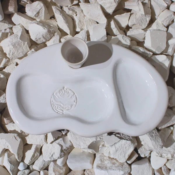 DEGUSTIA – Plateau de dégustation en céramique artisanale