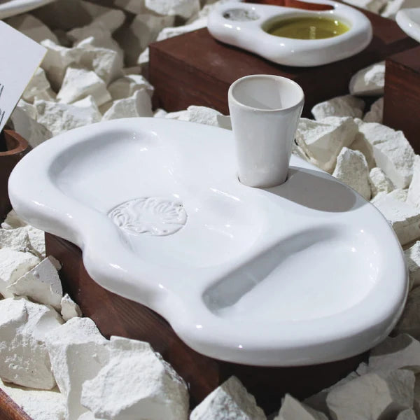 DEGUSTIA – Plateau de dégustation en céramique artisanale