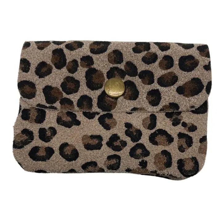 PETIT PORTE MONNAIE CUIR SUEDE 11CM