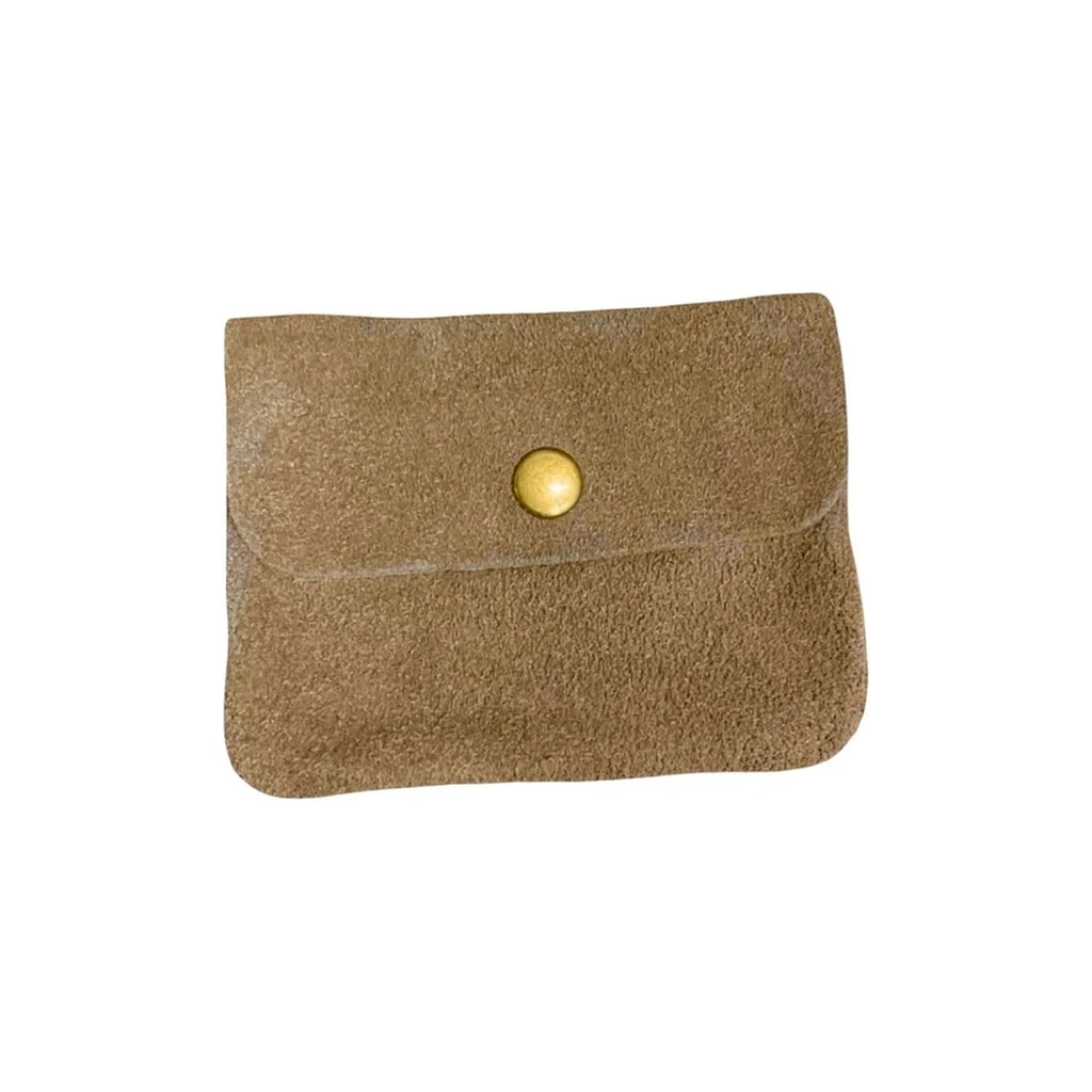 PETIT PORTE MONNAIE CUIR SUEDE 11CM