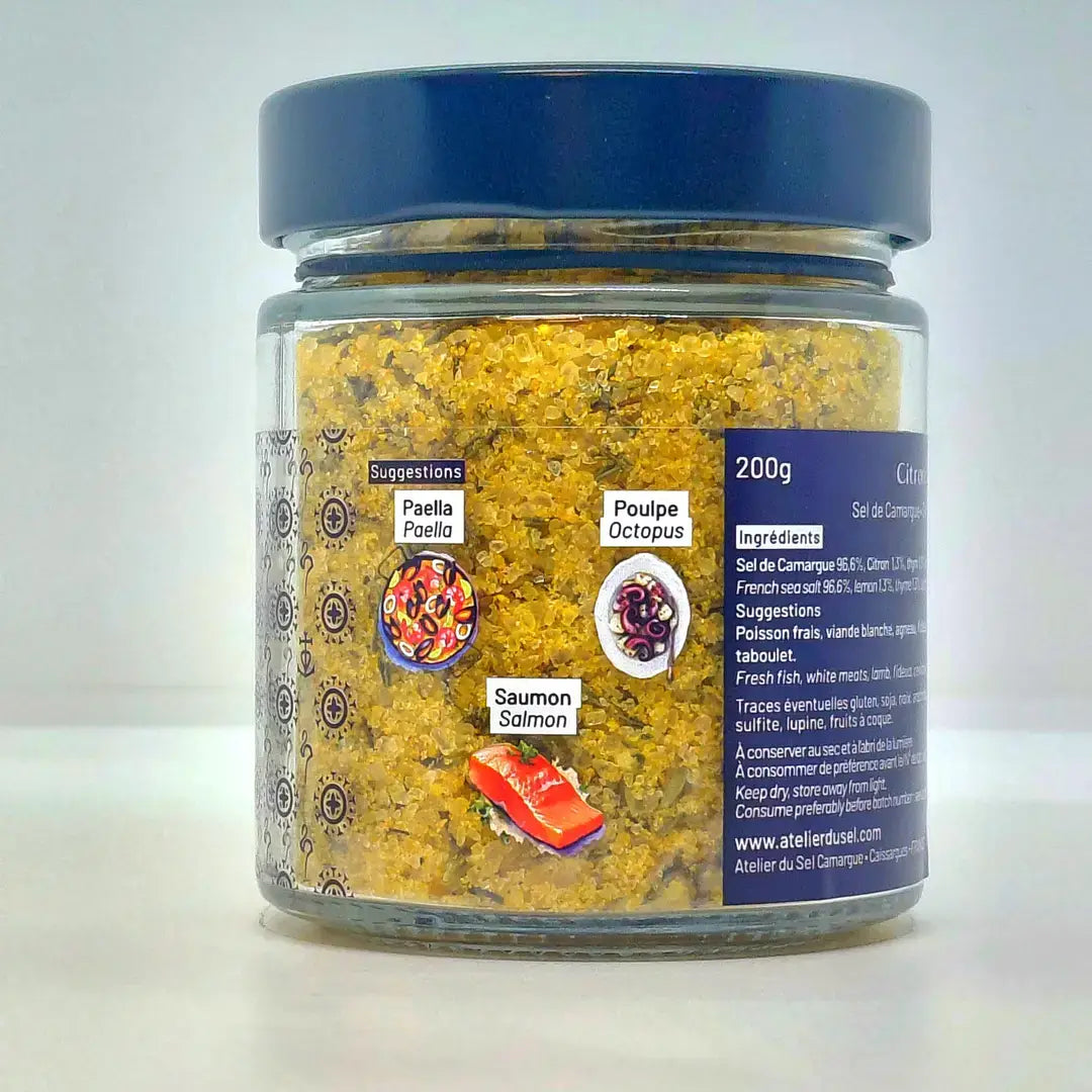 Sel "Citron Thym"- 200gr - Côté Soleil