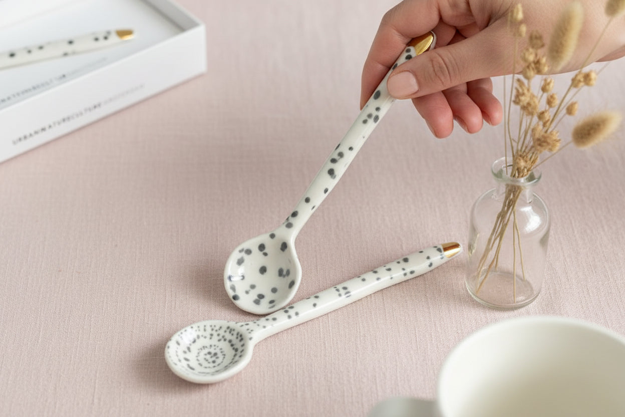 set de 2 cuillères "good morning" coffret cadeau UNC
