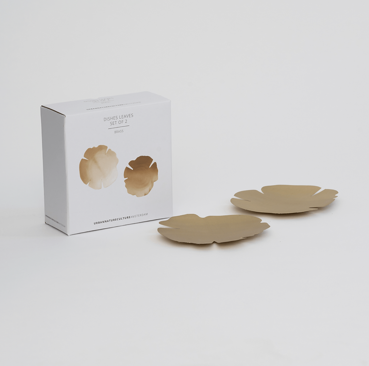 Set de 2 coupelles feuilles en laiton URBAN NATURE CULTURE
