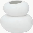 Vase en céramique blanc Pebbles UNC