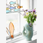 Vase poisson en grès – Vert clair | Madam Stoltz