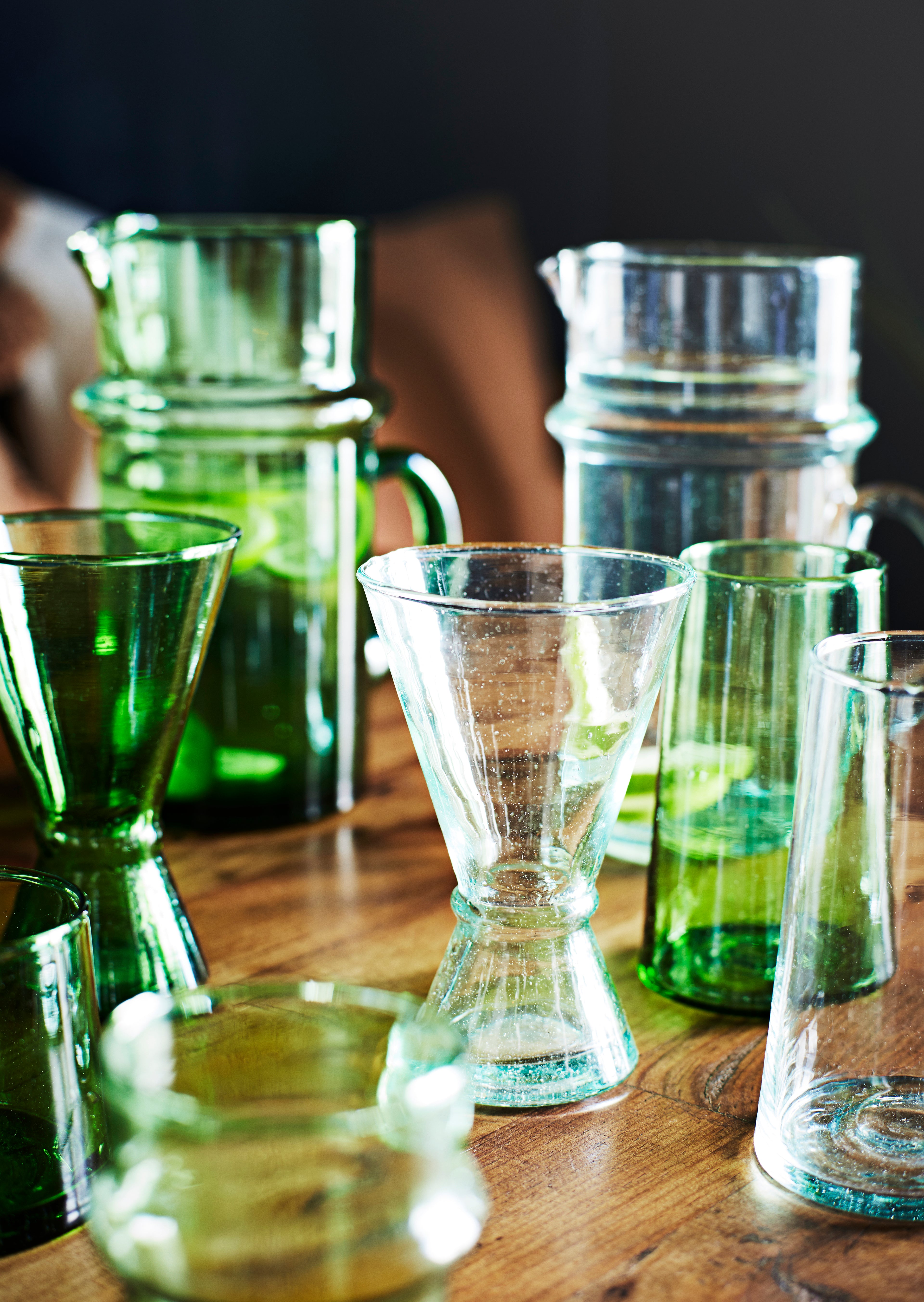Verre Beldi Vert foncé Madam Stoltz